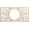 Ekena Millwork Hoover Wood Fretwork Pierced Ceiling Medallion, Alder, 16"W x 8"H x 5 7/8"ID x 1/4"T CMWP16X08X0250HOAL - alternate 1